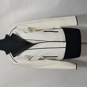Cream Rayon Blend Moto Jacket